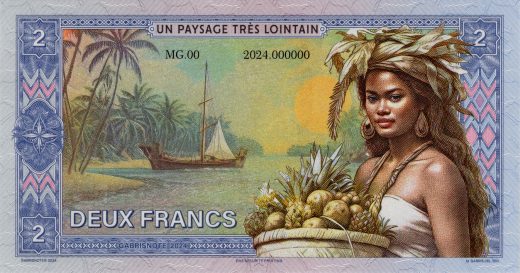 2 francs Tahiti verze A