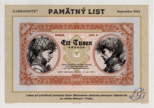 Pamätný list Praha 2024