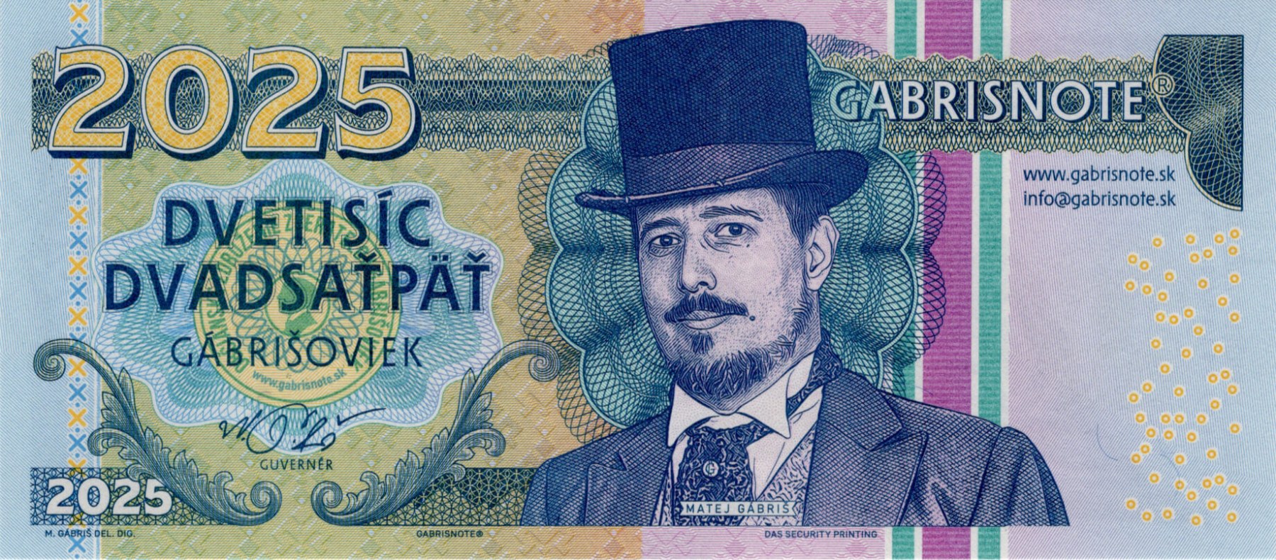 2025 Gábrišoviek - přední strana