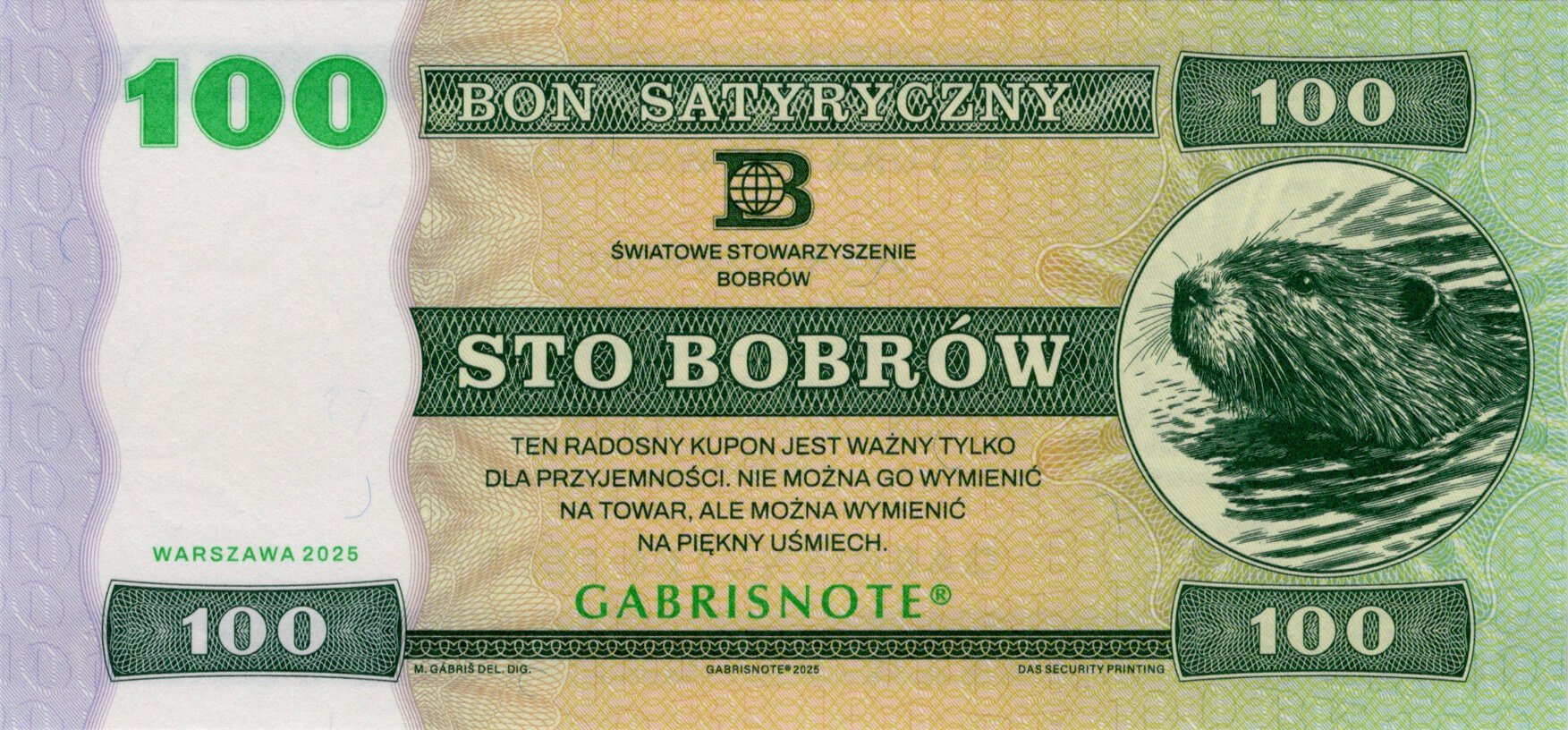100 Bobrów - přední strana
