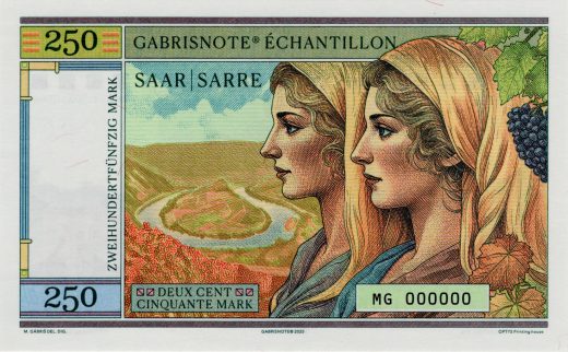 250 Mark Saarland varianta B