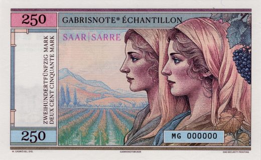 250 Mark Saarland varianta A