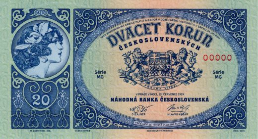 20 korun Československých 1919